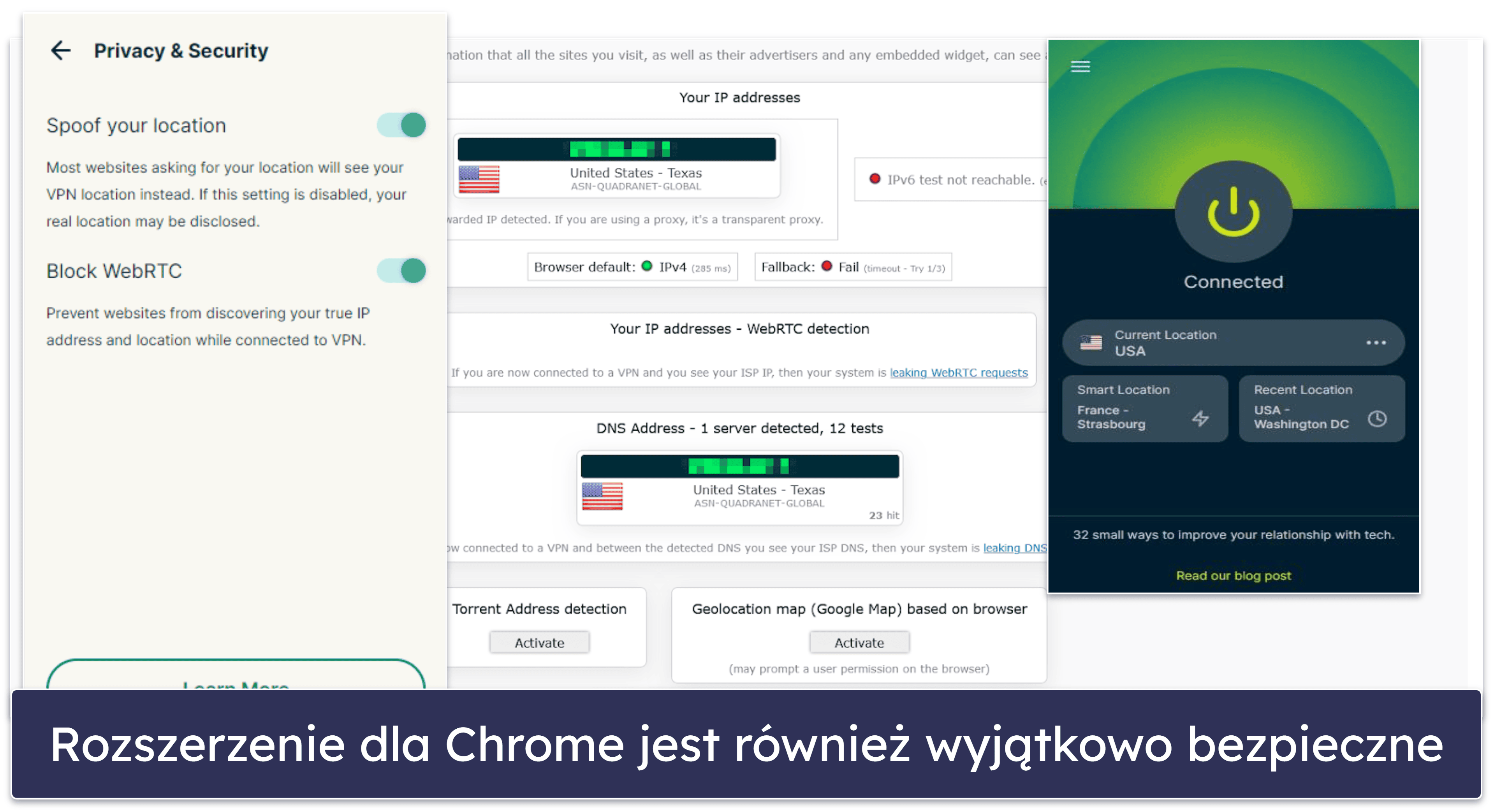 🥇1. ExpressVPN — w ogólnym rozrachunku najlepszy VPN dla Google Chrome w 2026 r.