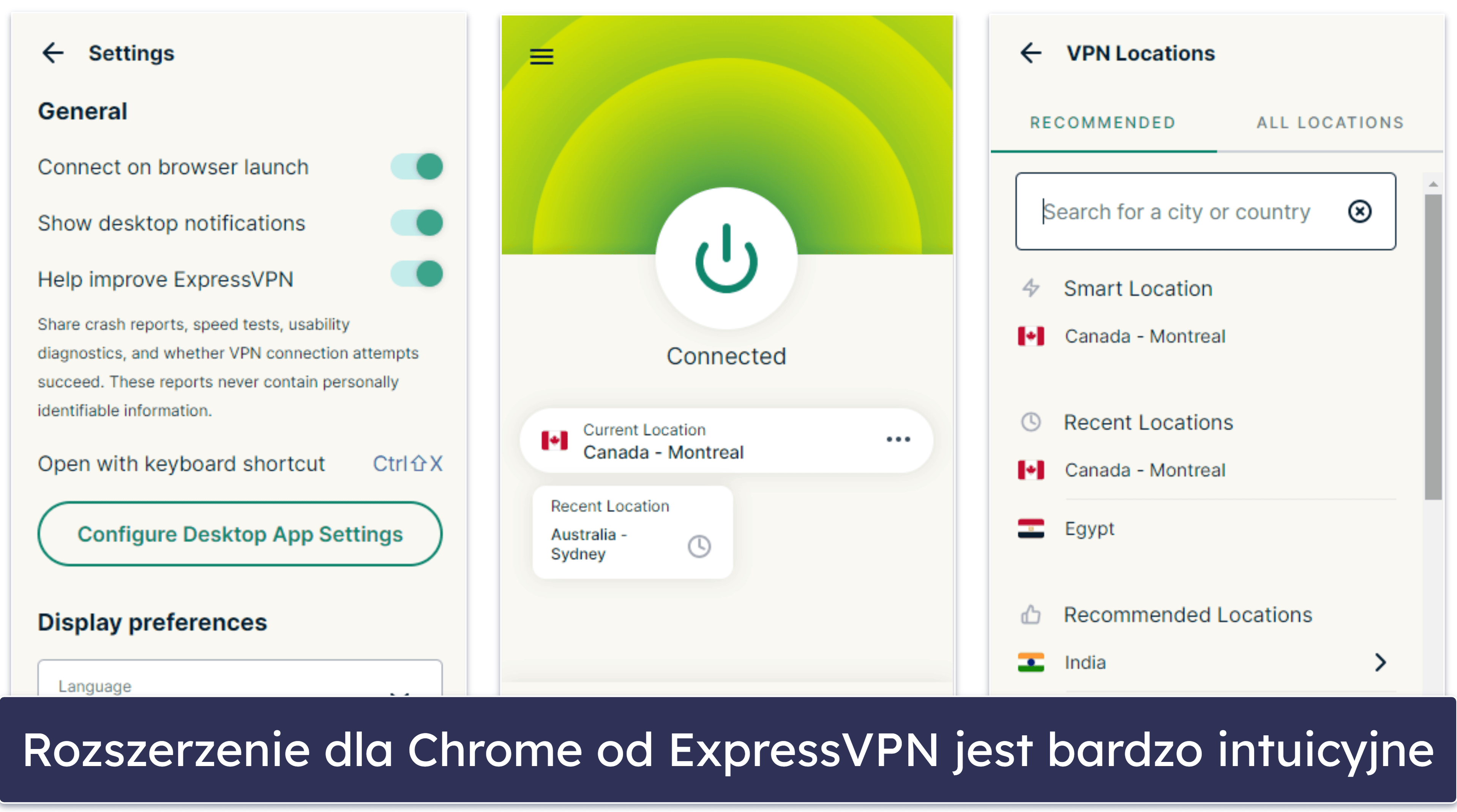 🥇1. ExpressVPN — w ogólnym rozrachunku najlepszy VPN dla Google Chrome w 2026 r.