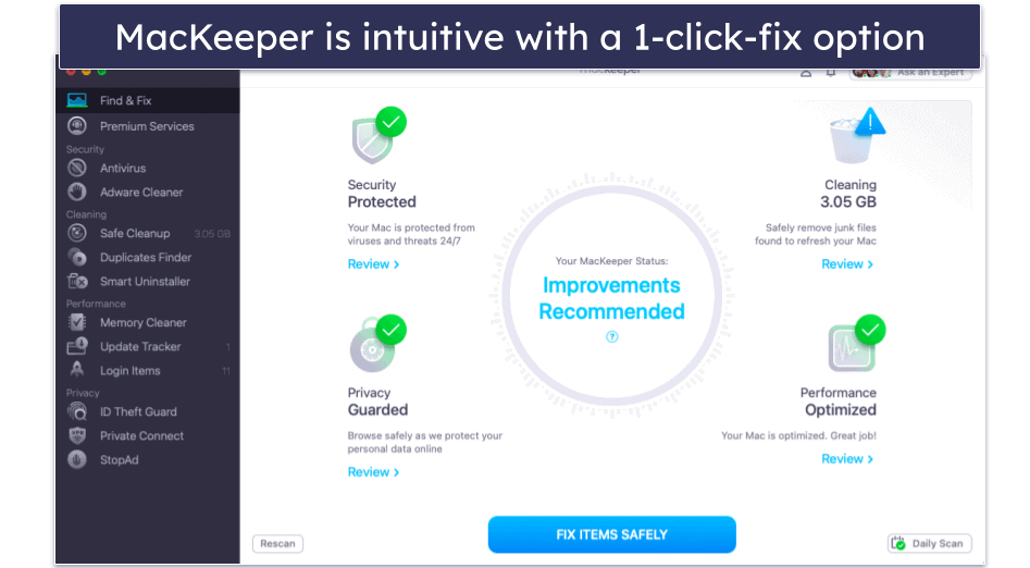 10. MacKeeper — Intuitive Internet Security for macOS Users