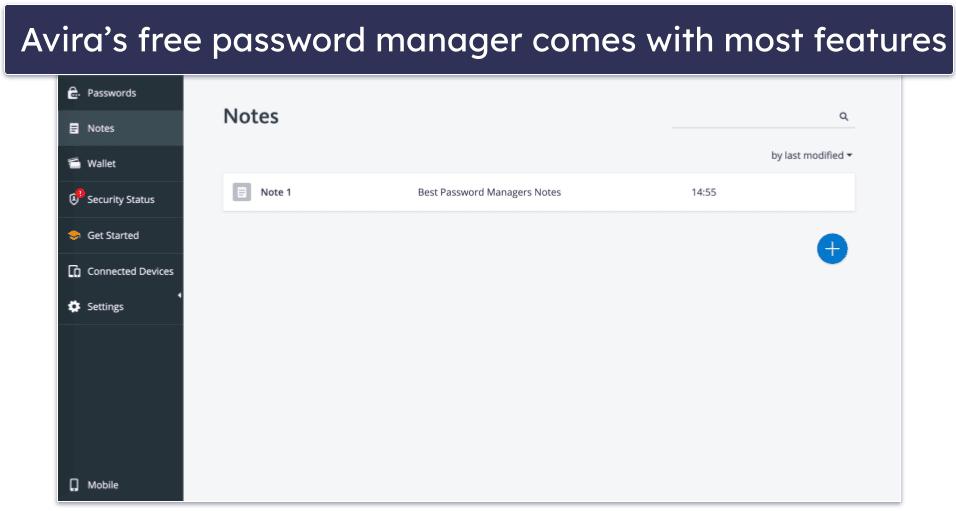 9. Avira Password Manager — Easy Setup &amp; Intuitive Features