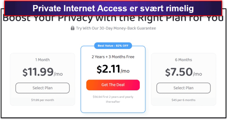 🥈2. Private Internet Access (PIA) — Fleksibel, rask og svært allsidig. Flott for strømming og torrenting