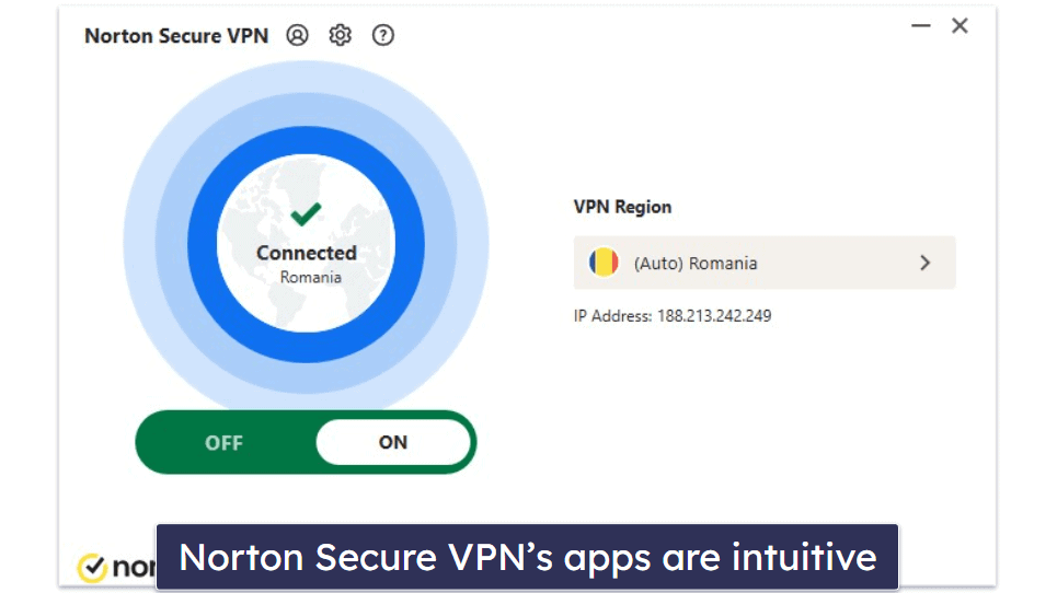 Bonus. Norton Secure VPN — Beginner-Friendly VPN That’s Good for Streaming