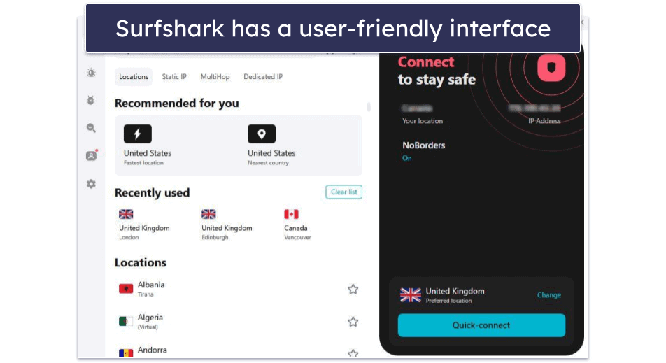 4. Surfshark — Affordable VPN for Sky Go