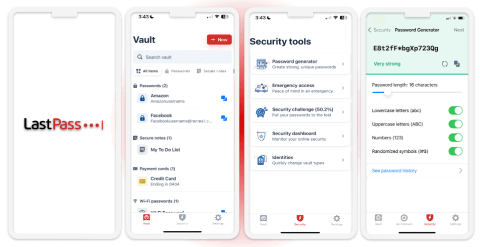 7. LastPass — Good Free Plan for iOS Users