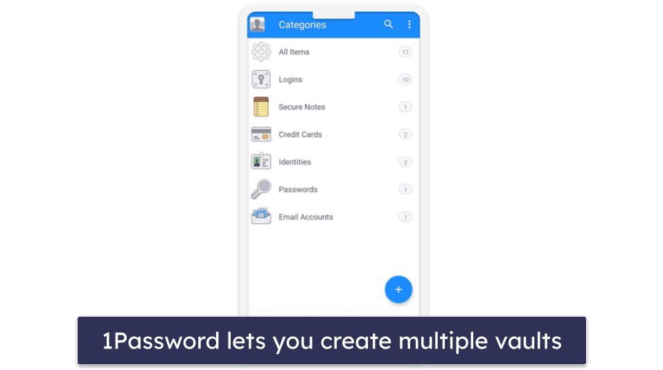 🥇1. 1Password — Best Overall Password Manager for iOS