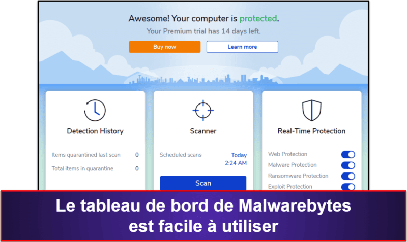 10. Malwarebytes — Le meilleur pour une protection de base