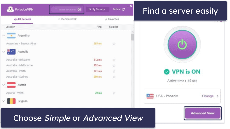 Bonus. PrivateVPN — Great Interface for Beginners to Place Wagers on bet365