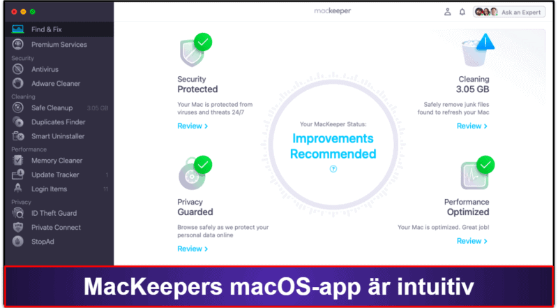 Bonus. MacKeeper — Intuitivt och funktionsrikt antivirus för Mac