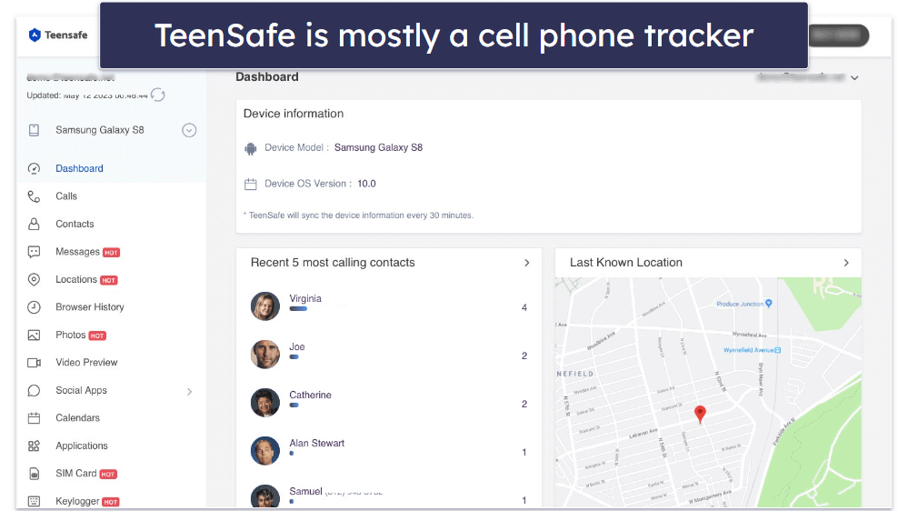 TeenSafe Features — Feature-Rich but Invasive Cell Phone Tracking