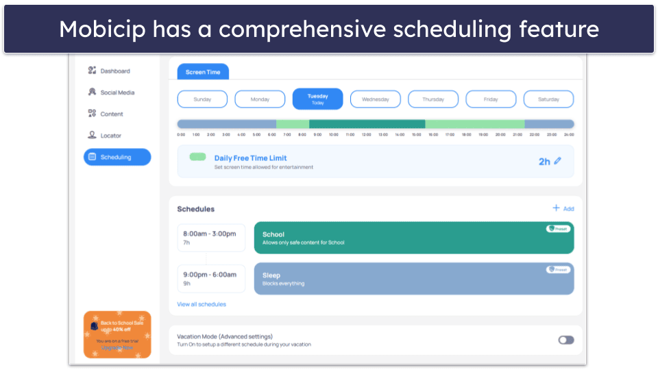 5. Mobicip — Precise Scheduling for Web and App Filters