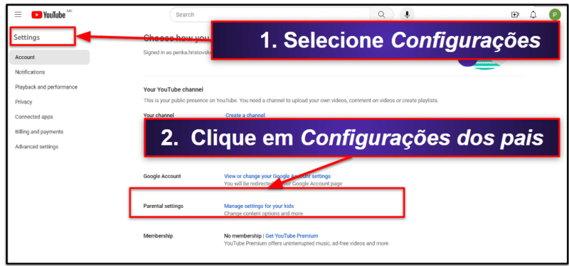 Como Configurar a Experiência Supervisionada no YouTube