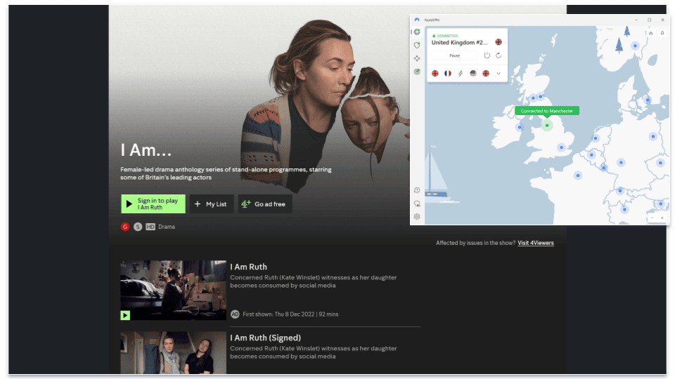 🥉3. NordVPN — Fast VPN for Watching I Am Ruth With Great Security