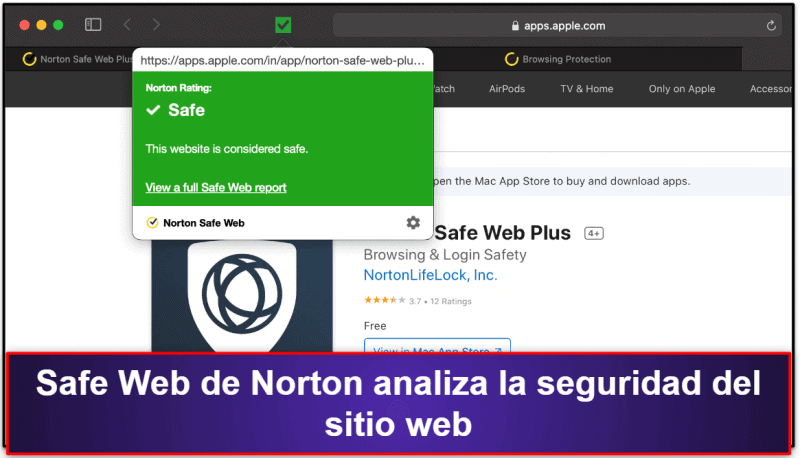 3. Norton 360: el mejor para la seguridad web