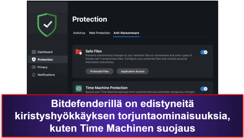 5. Bitdefender – Vahva suojaus macOS-kiristyshyökkäyksiä vastaan