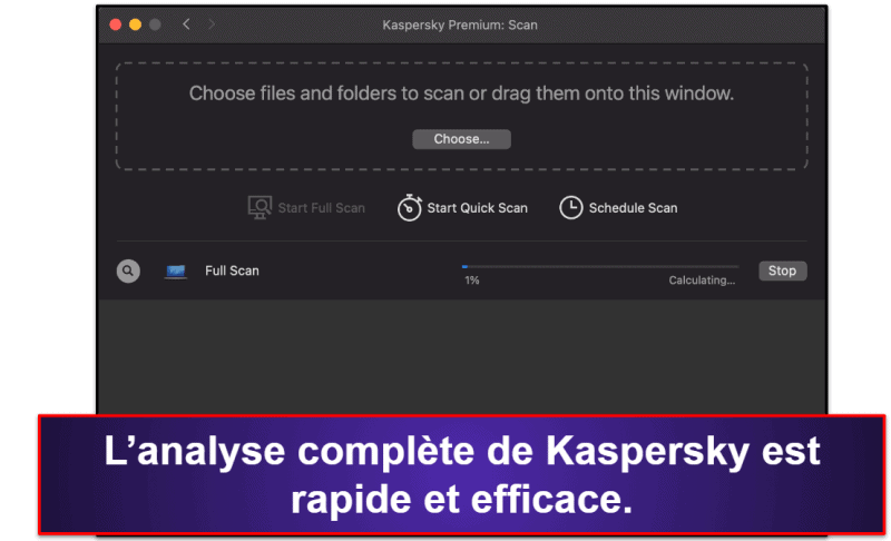 9. Kaspersky – Une protection assez bonne contre les malwares sur macOS