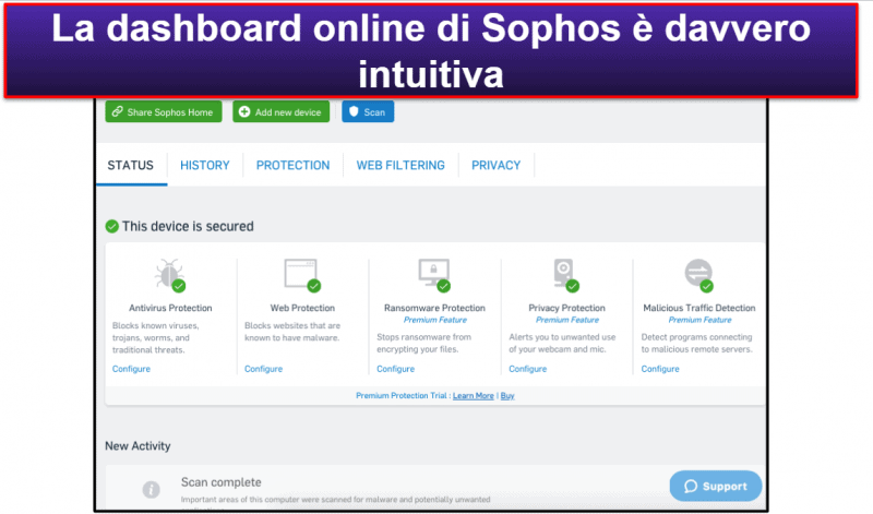 Bonus. Sophos — Antivirus per Mac facile da usare