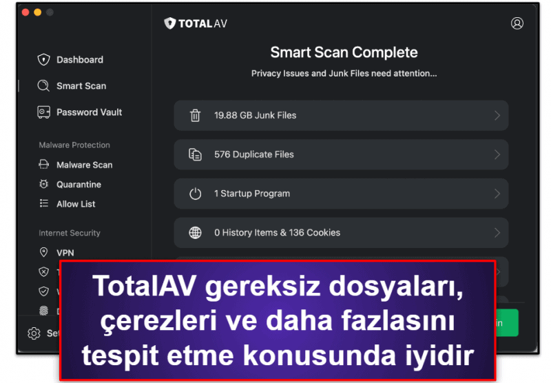 🥈2. TotalAV — Mac Optimizasyonu için En İyi Antivirüs