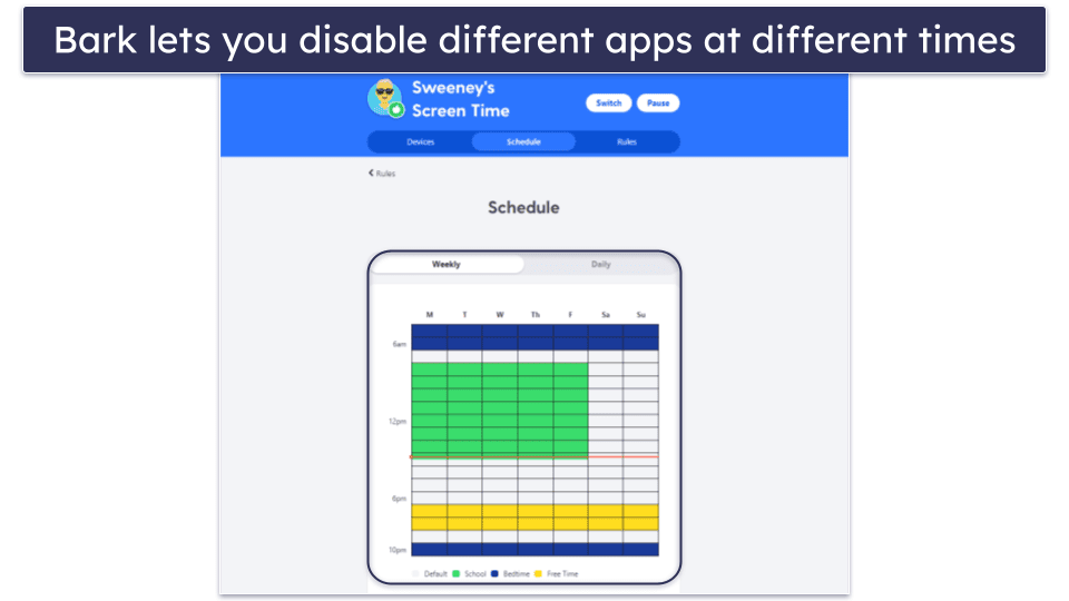 🥉 3. Bark — Good for App &amp; Web Time Schedules