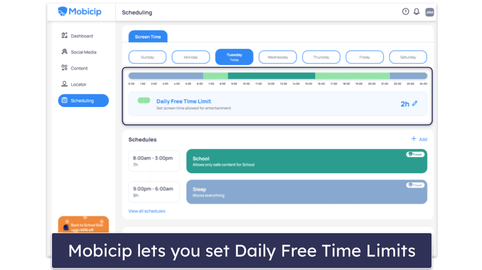 5. Mobicip — Great for Customizable Time Limits
