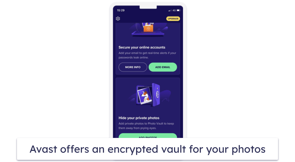 6. Avast Security &amp; Privacy for iOS — Basic Network Scanner &amp; Encrypted Photo Vault