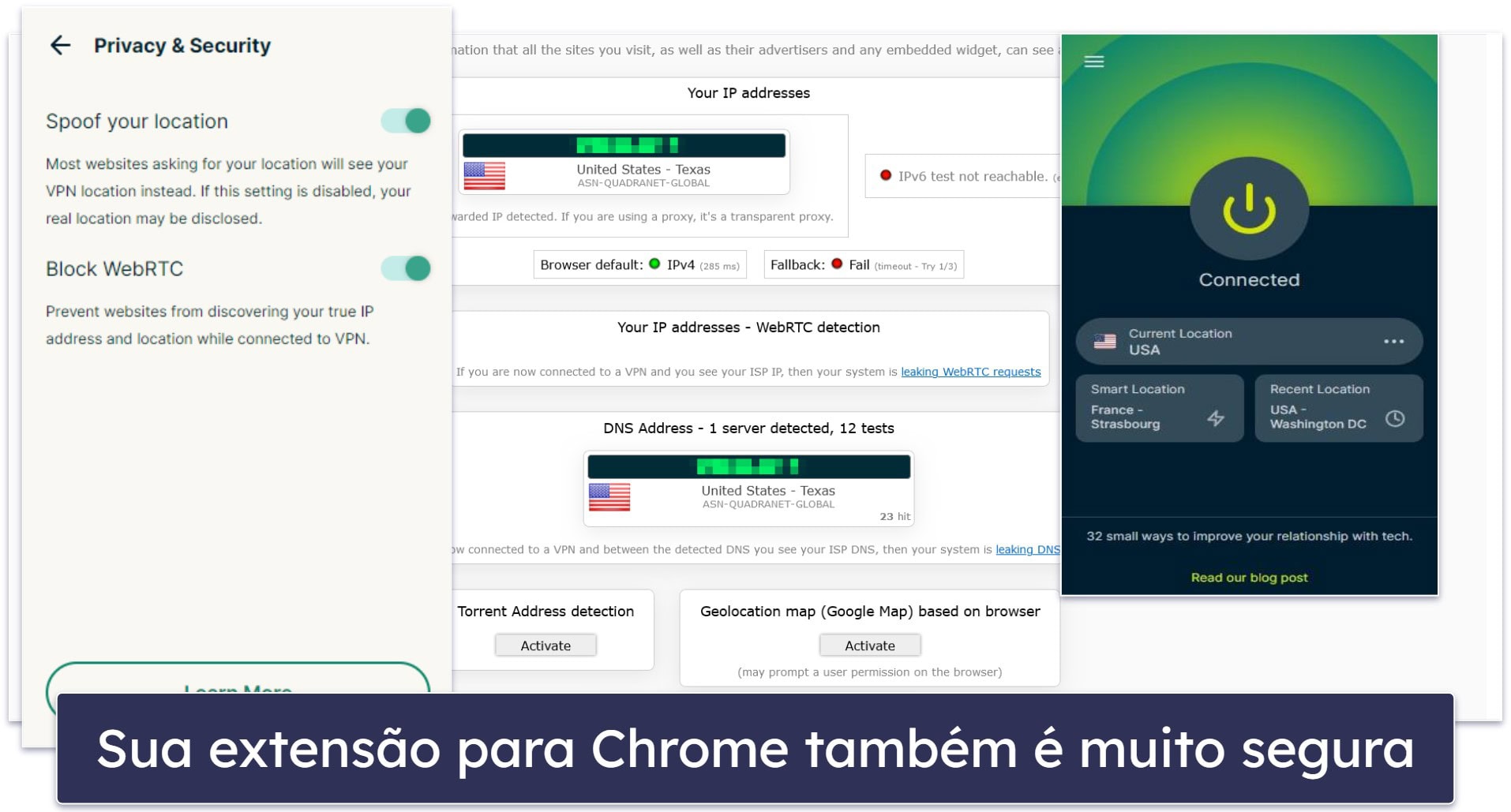 🥇1. ExpressVPN — Melhor VPN para Google Chrome em geral em 2026