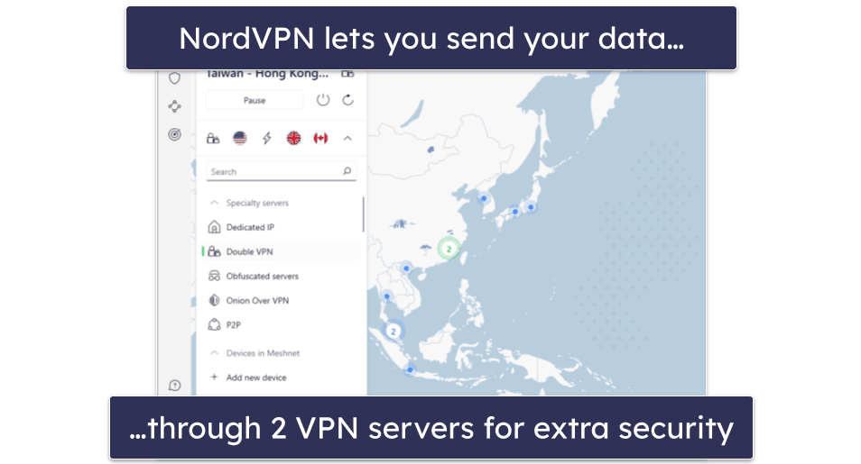 4. NordVPN — Has Great Mobile Security Features