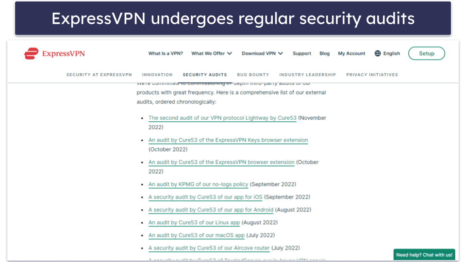 🥇 1. ExpressVPN — Best No-Logs VPN in 2024