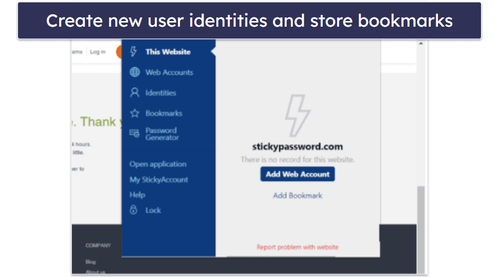 9. Sticky Password — Secure Data Sync Options