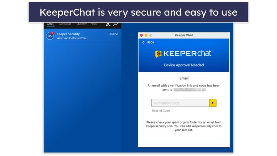 5. Keeper — Comes With an Encrypted Messenger