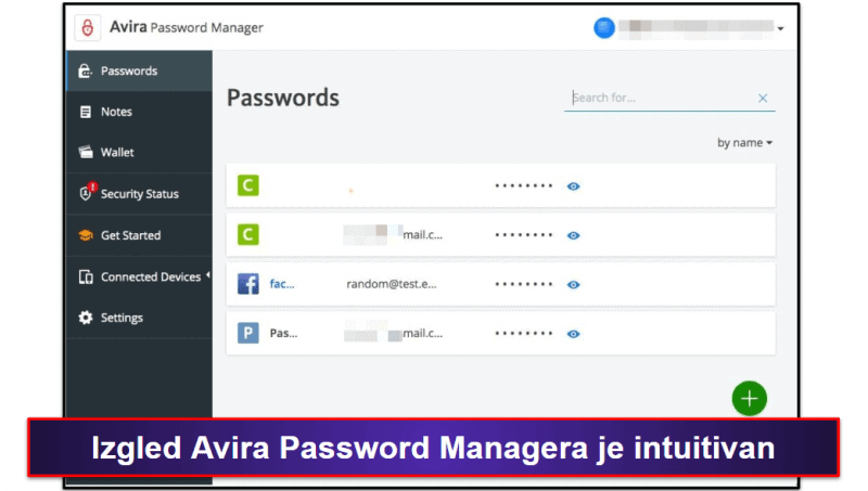 9. Avira Password Manager – jednostavno postavljanje i intuitivne značajke