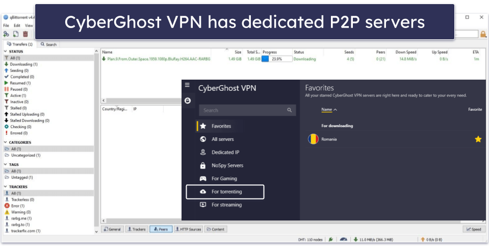 🥈 2. CyberGhost VPN — 24-Hour VPN Free Trial With Dedicated Streaming &amp; Torrenting Servers