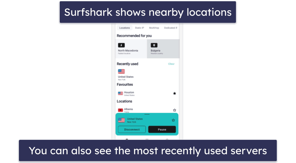 5. Surfshark — Good Android VPN for New Users