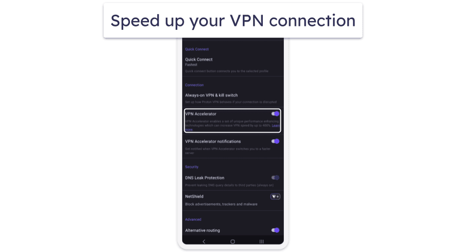 7. Proton VPN — Great Free Plan for Android Users