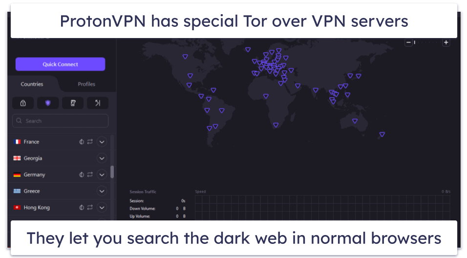 🥉3. Proton VPN — Privacy-Friendly VPN + Dedicated Tor Over VPN Servers