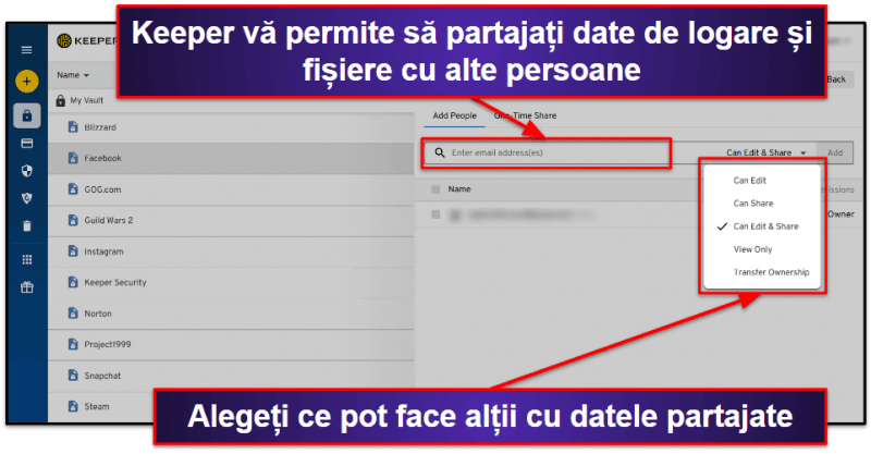5. Keeper — Securitate avansată și ușurință de utilizare