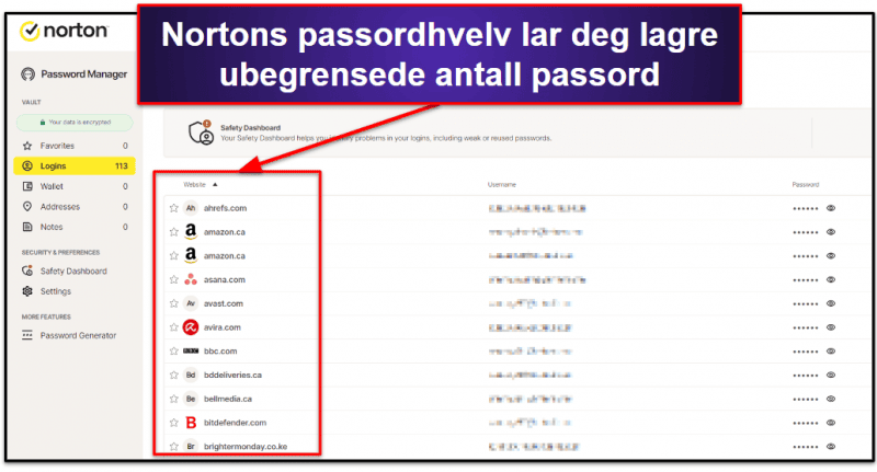 6. Norton Password Manager — God passordbehandler med glimrende antivirusløsninger