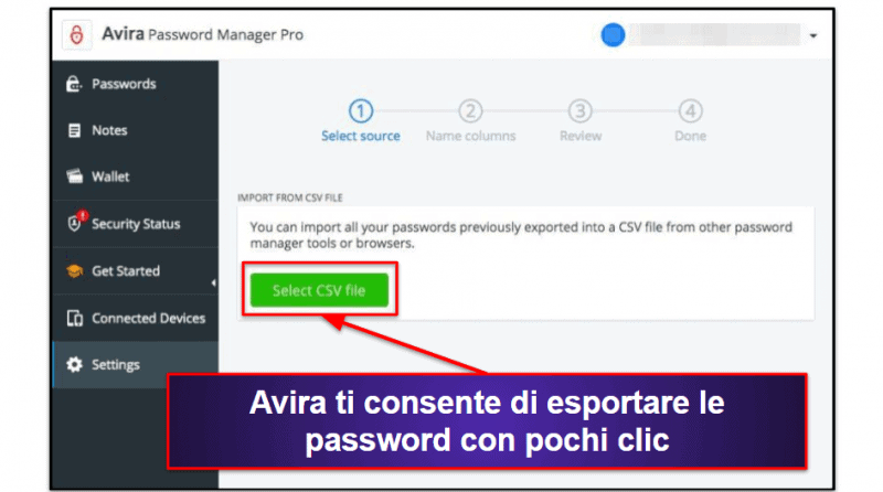 8. Avira Password Manager Free — Archiviazione senza limiti delle password su un numero illimitato di dispositivi