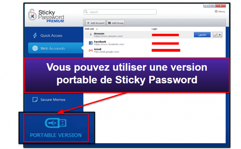 9. Sticky Password — haute compatibilité avec les navigateurs et version portable sur USB