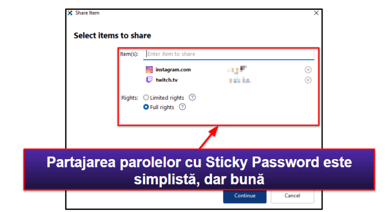 9. Sticky Password — Compatibilitate bună cu browsere + Versiune portabilă USB