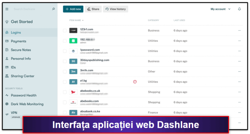 🥇1. Dashlane —Cel mai bun manager de parole gratuit al anului2026