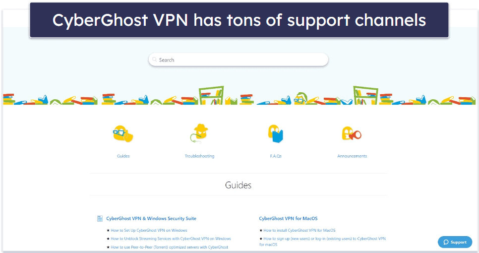 CyberGhost VPN Customer Support