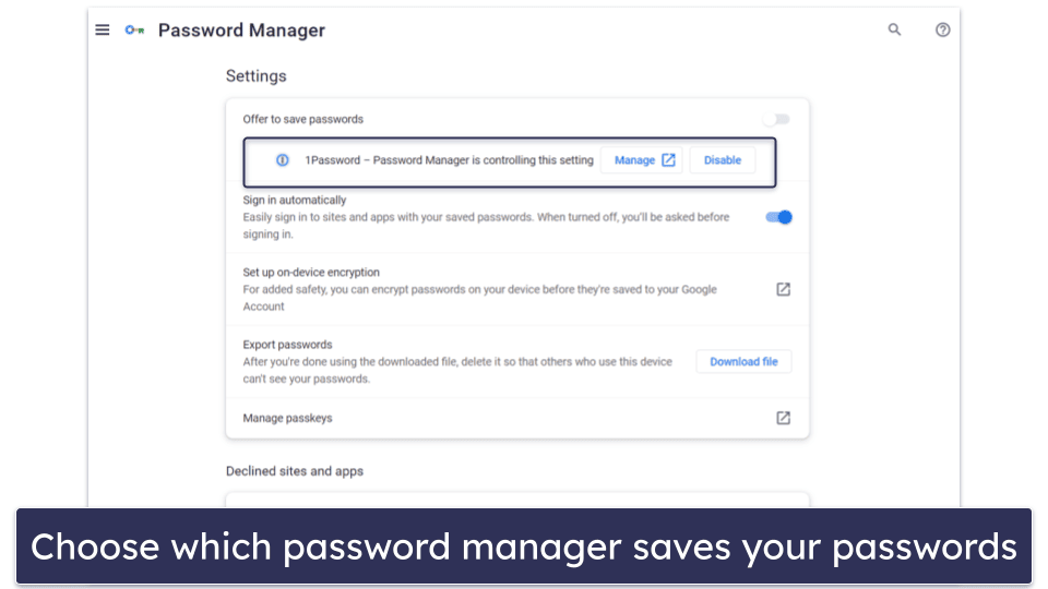 Google Password Manager Ease of Use &amp; Setup