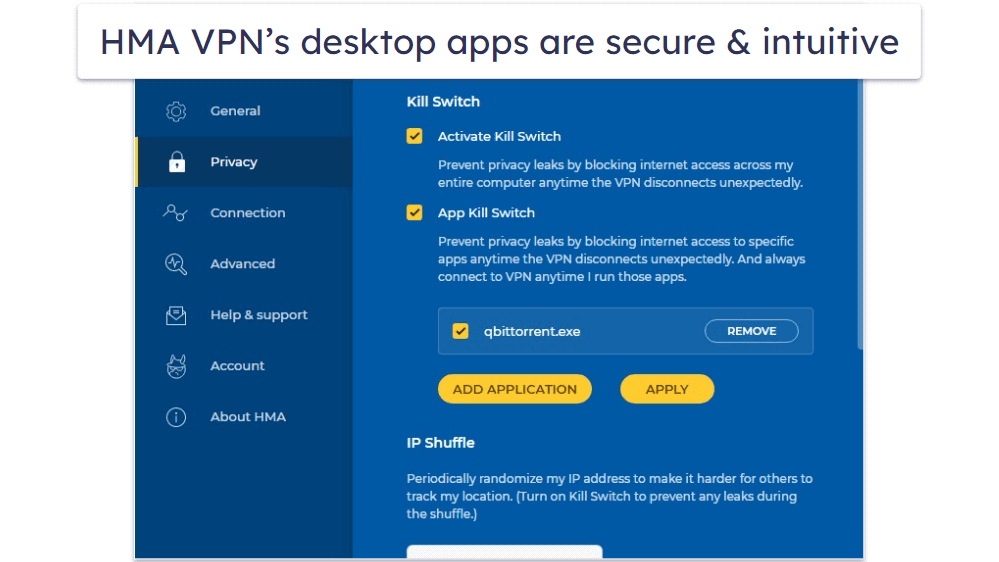 HMA VPN Ease of Use: Mobile &amp; Desktop Apps