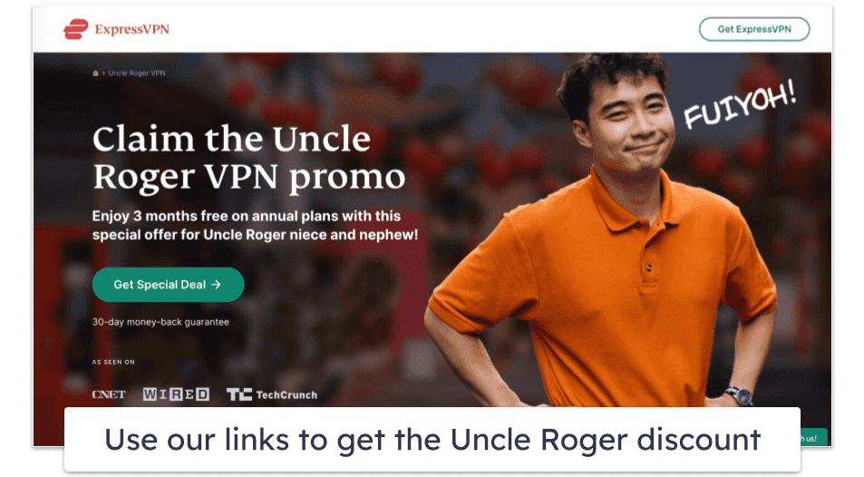 What Is the Uncle Roger ExpressVPN Discount?