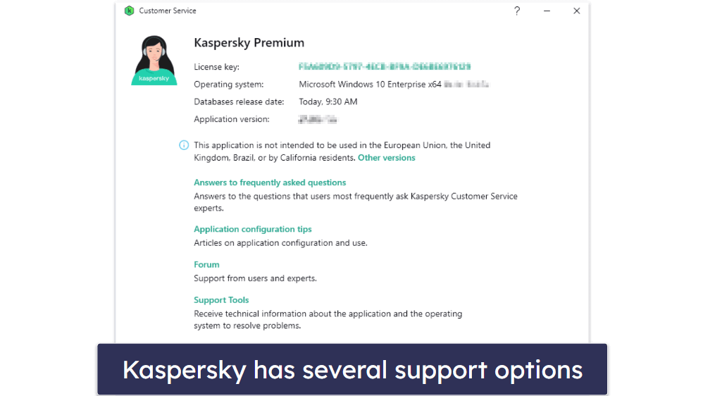 Kaspersky Customer Support
