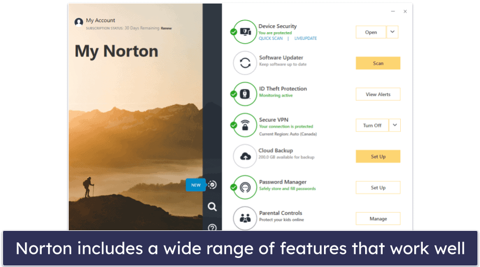 McAfee vs. Norton: Features