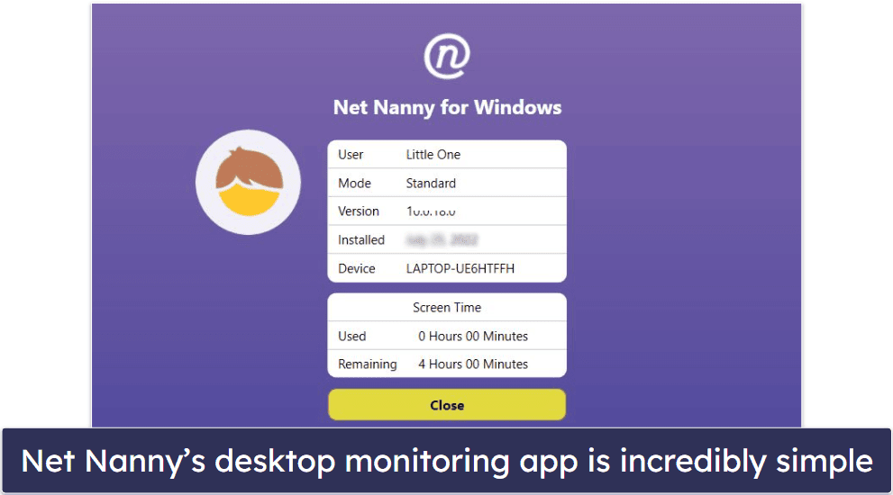 Net Nanny Ease of Use