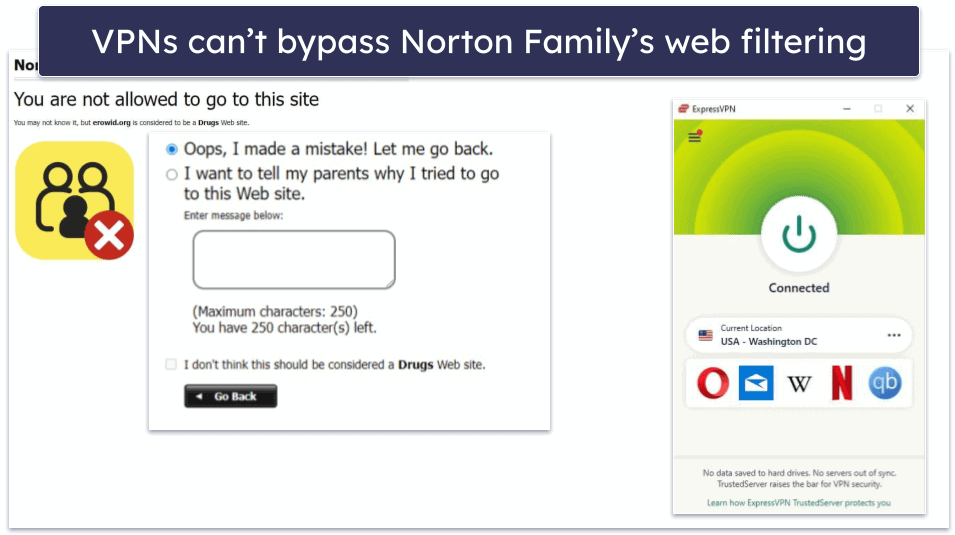 Norton Family Features