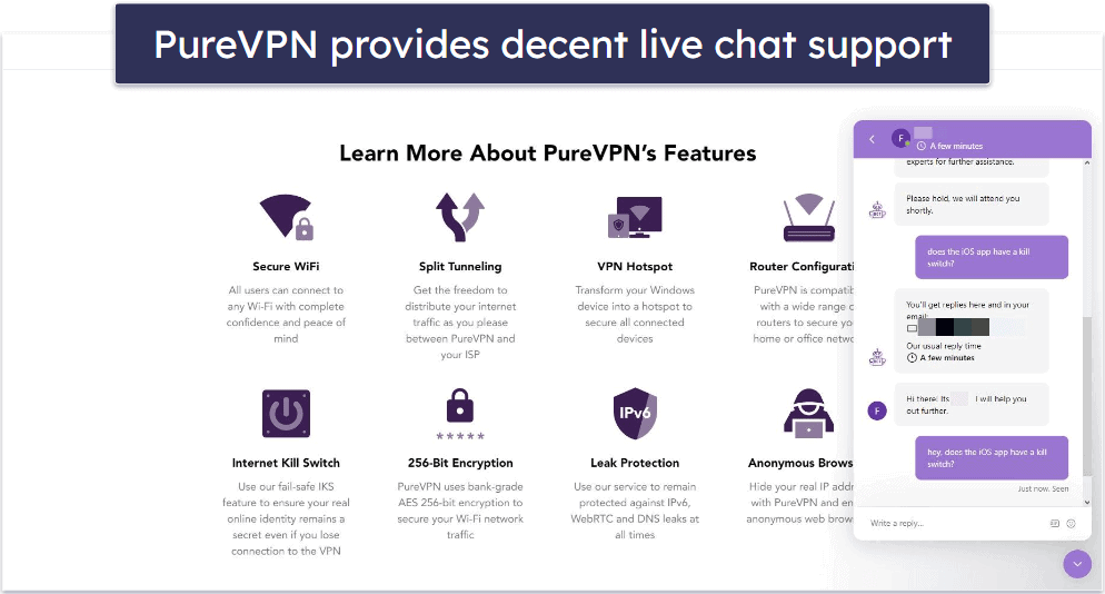 PureVPN Customer Support