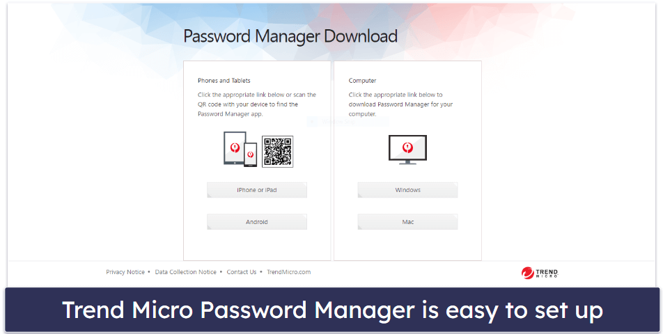 Trend Micro Password Manager Ease of Use &amp; Setup